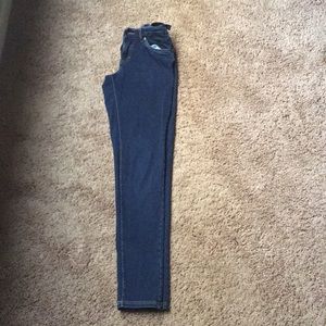 Dark wash Levi’s school pants